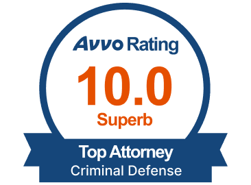 AVVO Rating 10/10 Top Attorney in Criminal Defense